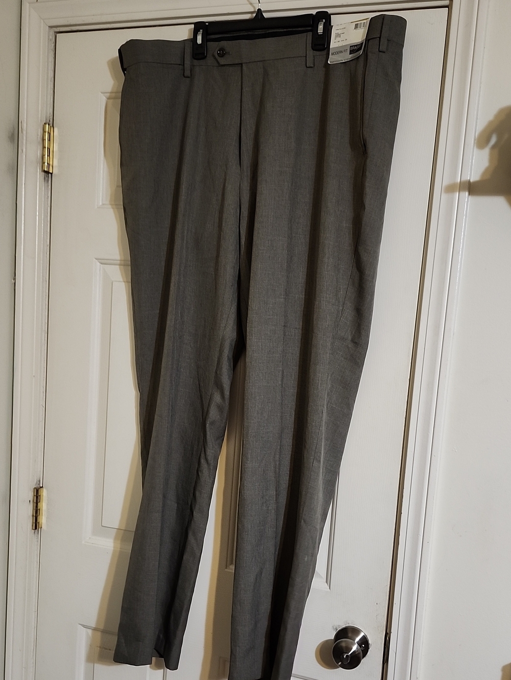 Men's Braggi Dress Slacks in Gray — Classic Tailored Style Big&Tall 44x34
